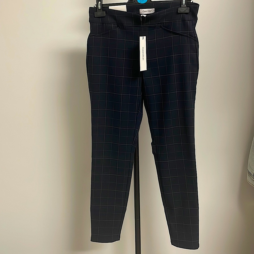 Calvin Klein Black Classic Fit Trousers Size M